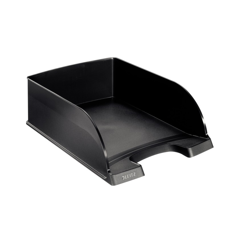 Leitz Plus Slim Letter Tray for A4, Black