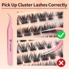 MLEN DIARY Mlen Diary Lash Clusters,132pcs 9-14mm Individual D Curl