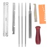 10Pcs Chainsaw Sharpener File Kit Chainsaw Chains Accessory for Garden