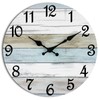 CHYLIN Wall Clock, Silent Non Ticking Battery Operated, Rustic Coastal