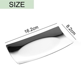 Asdays Coin Tray, Cash Tray, Money Bar, Accounting Plate, Trinket Holder, Stainless Steel, Silver