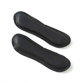 Heel Pad, 0.4 inch (1.0 cm), Thick, Thin, Anti-Shoe Pad, Heel Cushion, Size Adjustment, Made in Japan, 1 Pair (Pack of 2) HPAD1 (Black)