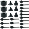 Dsnaduo 24 PCS Rubber Hood Bumper Assortment - Universal 45393
