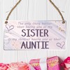 Pixie's Gifts Auntie Special Sister Aunt Auntie Wood Plaque -