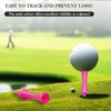 LTMMC 50PCS Pink Golf Tees Plastic, 57mm Long Golf Tees,