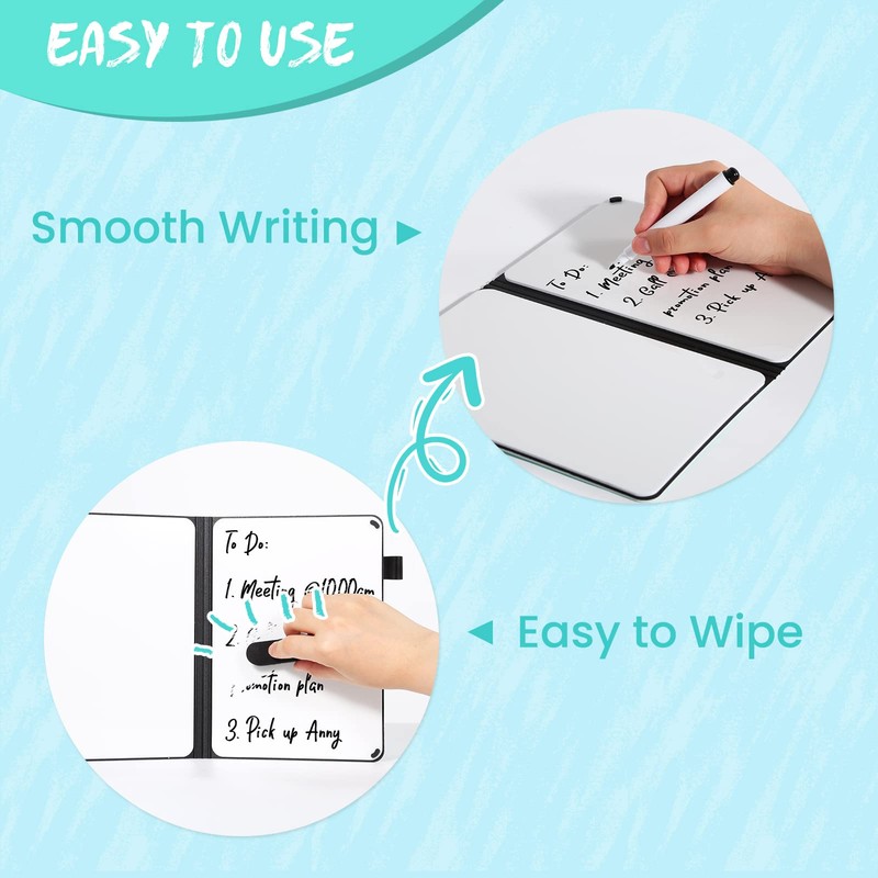 AGM A5 Mini Whiteboard, Double Sided Portable Dry Erase Board