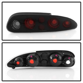 ACANII - For Black Smoke 1993-2002 Chevy Camaro SS Sport Tail Lights Brake Lamps Replacement Driver & Passenger Side