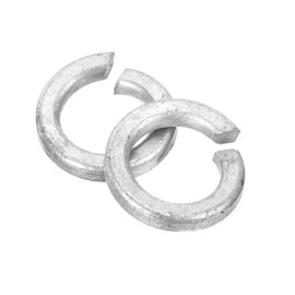 sourcing map 1/2" Split Lock Washer, 50Pcs Carbon Steel Spring Lock Washers Metal Split Ring Washer for Screw Bolts Machinery Gray