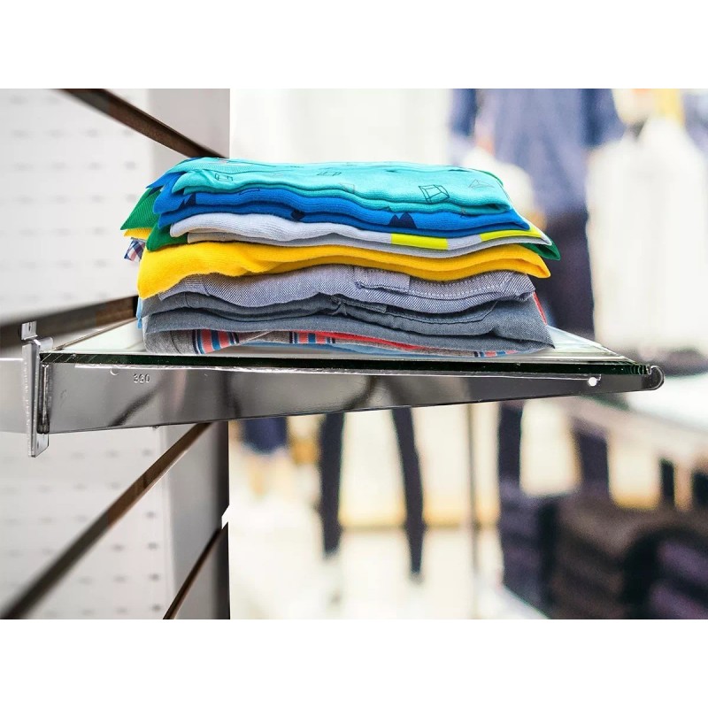 EXH Mensula Gancho Panel Ranurado Exhibipanel Blister 20 Cm 6pz