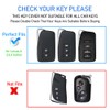for Lexus Key Fob Case, Premium Aluminum and Leather Protective