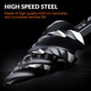 THINKWORK Four Spiral Flute Step Drill Bit Set, 3 Pcs
