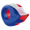 tesa Film Invisible 2 Rolls + Mini Dispenser, Red/Blue, Blister