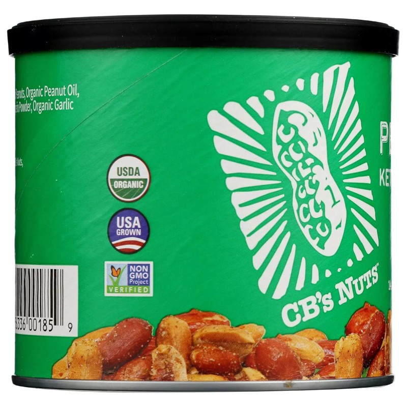 Cb`s Nuts Organic Kettle Roasted Jalapeno Peanuts 14 oz
