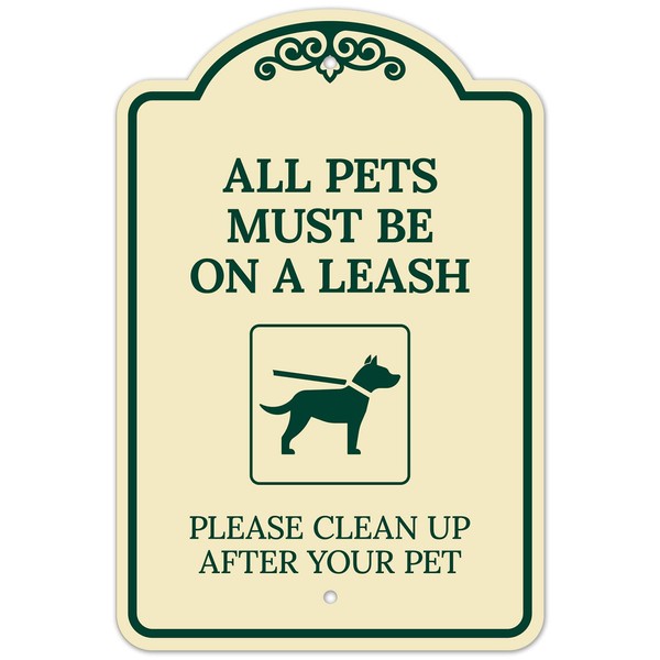 Sigo Signs All Pets Must Be On A Leash Please