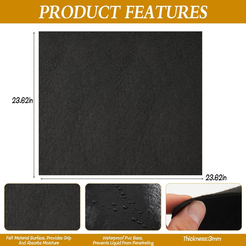 2 Pack Water Cooler Mat Set Floor Protection Pads Under