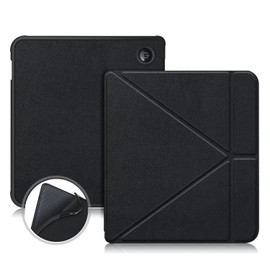 TOPCASE TPU Case for Tolino Vision Color 2024/Kobo Libra Color 2024/Kobo Libra 2 2021/Tolino Vision 6 2021 with Stand Function and Auto Sleep/Wake, Black