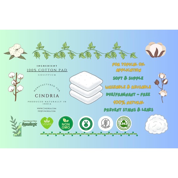 CINDRIA Cindria Cotton Pack Wrap for Castor Oil Therapy |