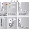 VKOSHA 6 Pack Foldable Wall Hanging Hooks for Coat, Towel,