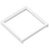 GIRA 028203 Intermediate Plate with Square Top Pure White, Glossy
