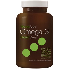 NutraSea Omega-3 Liquid Gels, 60 Softgels / Fresh Mint