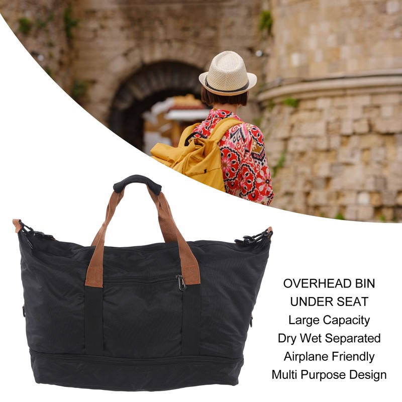 Travel Duffel Bag Dry Wet Separated Sports Gym Bag Shoulder