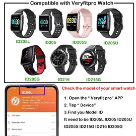 ViCRiOR Bands Compatible with 19mm ID205L Veryfitpro Smart Watch, Quick Release Soft Silicone Fadeless Pattern Printed Floral Replacement Band for ID205L, ID205G ID205 ID205U ID205S, Leopard