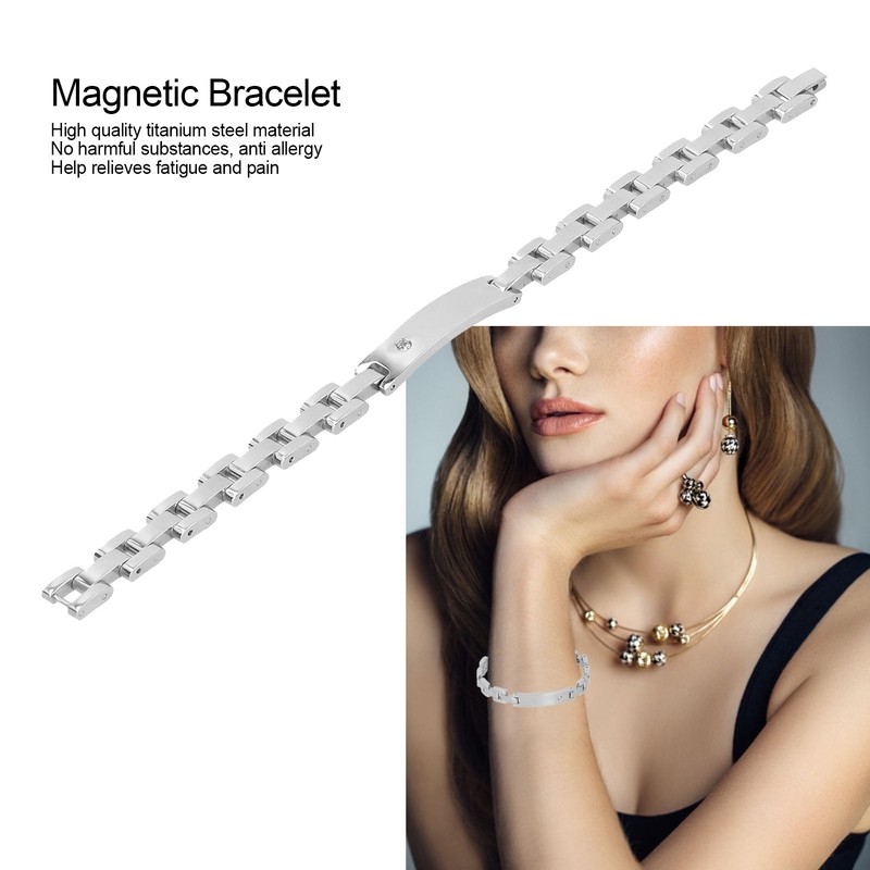 Women Magnetic Therapy Bracelet Fatigue Relief Help Sleep Bracelet Jewelry