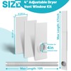 Chiligent Dryer Vent Window Kit, Adjustable Window Vent Kit with