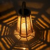 Large Solar Rattan Lantern Outdoor - Natural Solar Lights Outdoor
