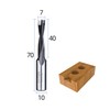 HUHAO 7mm Diameter Carbide Tipped Brad Point Boring Bit Dowel
