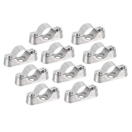 TA-VIGOR 50Pcs Pipe Support Bracket Clamp, 16mm Pipe Wall Ceiling Mount Straps for Tube Wire Fixing, Laying Plumbing, Electricity, Exhaust