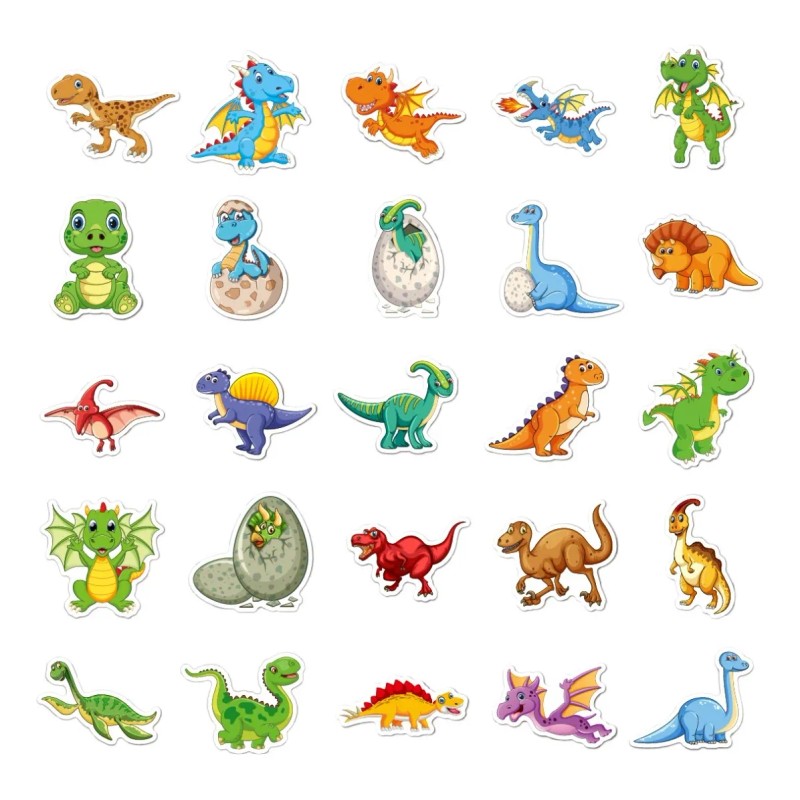 100 Pegatinas Pegatinas Calcomanías, Dinosaurio Calcas