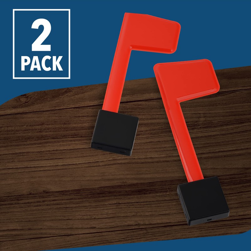 Impresa Stick-On Mailbox Flag Replacement Kit - 2-Pack Red Plastic