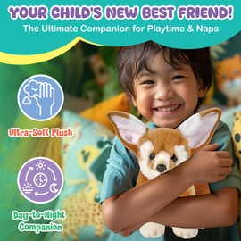 Forest & Twelfth 12" Stuffed Fennec Fox Plush, Heirloom Collection Stuffed Animal, Premium Materials, Best Gift for Kids Age 3+, Nursery and Room Decor… (12'' Fennec Fox)