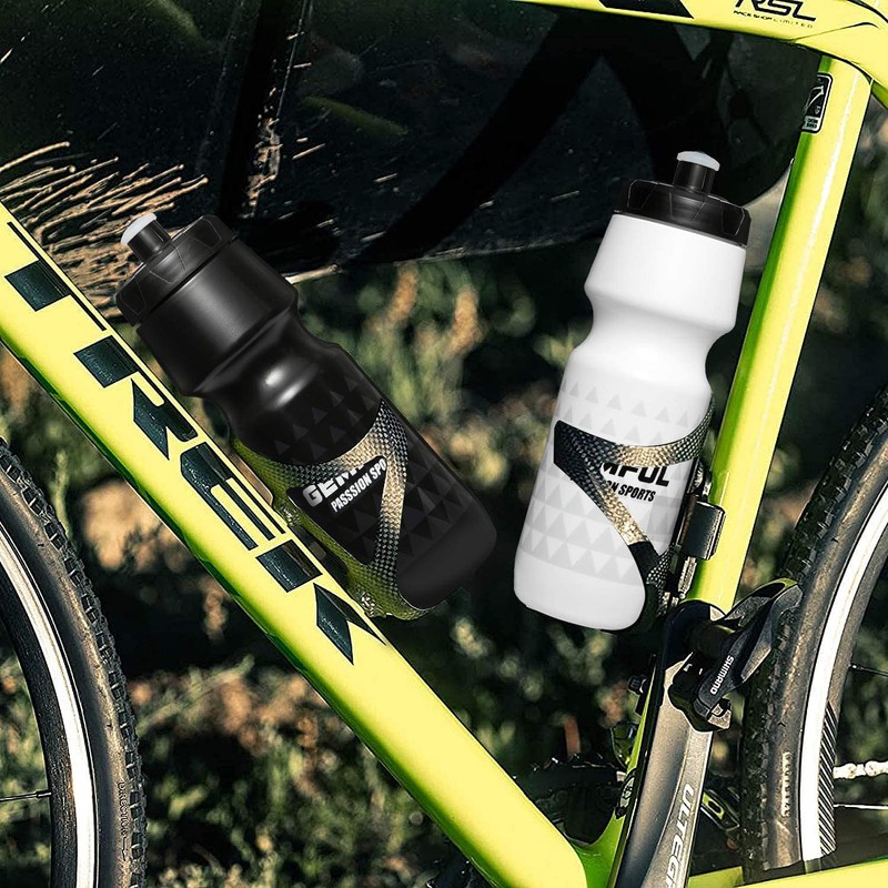 GEMFUL Biking Water Bottles BPA Free Squeeze Sports Bottle 0,75l