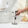 Brushed 18/8 Stainless-Steel Toothbrush Holder Stand: Rustproof Bathroom Countertop Organizer,