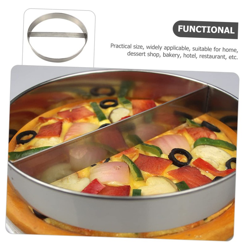 Ciieeo 3pcs Stainless Steel Pizza Saucing Ring Baking Tool for