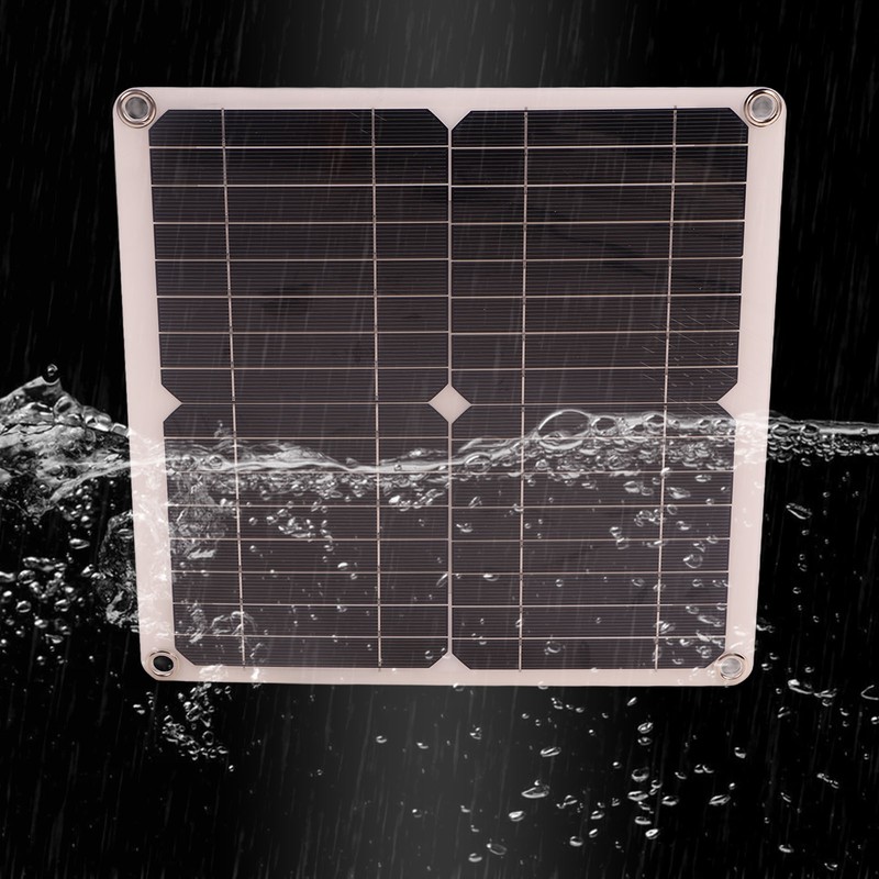 18V 12W Solar Exhaust Fan Kit Waterproof DC Brushless Round