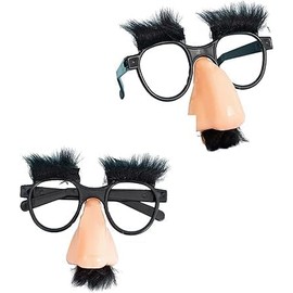 Cawhui 2Pcs Disguise Glasses With Funny Nose Add Fun To Your Celebrations Funny Glasses