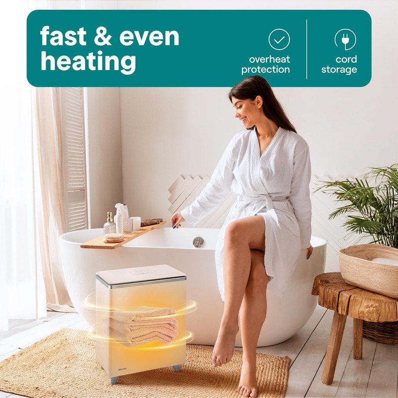 SereneLife WIFI Luxury Rectangle Towel Warmer - Spa & Bathroom