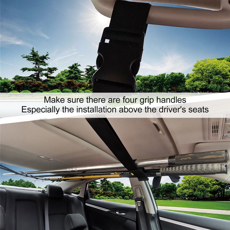 2pcs Fishing Pole Roof Rack Space Saving Car Fishing Rod