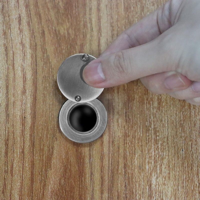 Peephole Cover 1 Set, Peephole Protector for Door Peep Holes