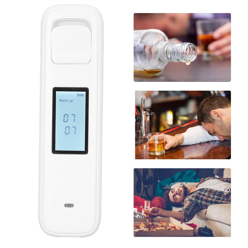 Alcohol Tester LCD Digital Display Indicator Light Alarm Breath Alcohol