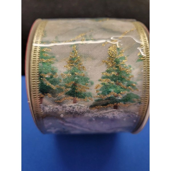 Kurt Adler Wired Ribbon Vintage Christmas Tree Theme 2.5in x10ft