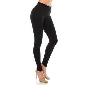 ALWAYS High Waisted Leggings for Women - Soft Comfortable Basic Casual Everyday Wear Tummy Control Black Plus Size