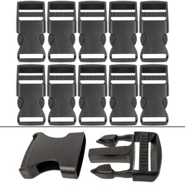 15/20/25/32/38/50 mm Belt Buckles for Choice of 2x 10x Double Side Click Buckle Backpacks, Replacement Buckle Repair, Sewing Accessories