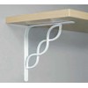 John Sterling Scroll Style Decorative Shelf Bracket, 6-inch, Warm White,