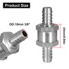 VehiMata 3/8" Fuel Check Valve, 2PCS OD 10mm One Way