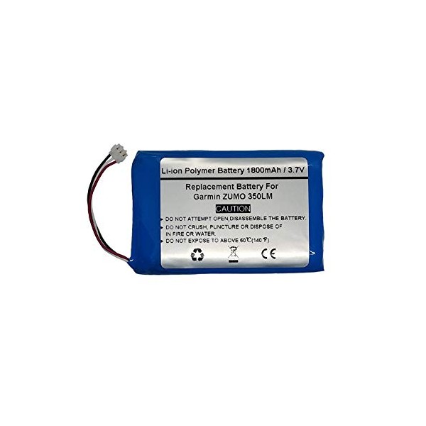 3.7V/1800mAh Replace GPS Navigator Battery for Garmin ZUMO 350LM, 361-00059-00