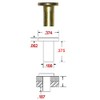 3/16" Dia. X 3/8" Length - Brass Solid Rivet, Flat